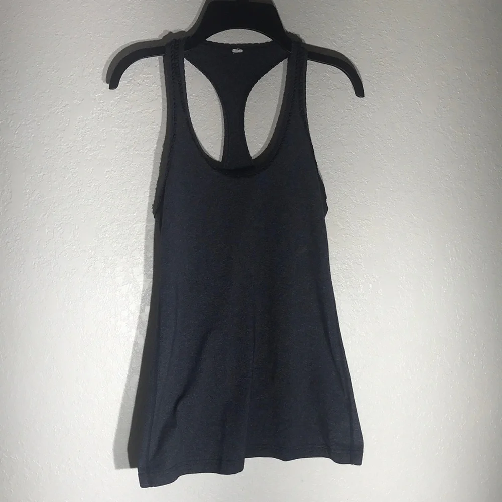 Lululemon Ruffle Trim Racer Back Tank Top - Picture 2 of 6